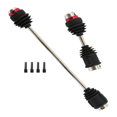 RCMYou Centor Drive Shaft Upgrades Part for 1/10 E-Revo VXL Brushess(E-Revo 2.0),Front Rear #45 Steel Centor Driveshafts CVD Hop-up,Replace #8655R,2-Pack,Black (More Powerful)