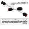 RCMYou Centor Drive Shaft Upgrades Part for 1/10 E-Revo VXL Brushess(E-Revo 2.0),Front Rear #45 Steel Centor Driveshafts CVD Hop-up,Replace #8655R,2-Pack,Black (More Powerful) view 3