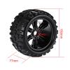 LAFEINA 150mm RC Pre-glued Tires and Wheels Set, 17mm Hex Tyres for 1:8 Monster Car Redcat Rovan HPI E-MAXX Savage Flux HSP Kyosho Hobao Arma Kraton (4 PCS) view 2