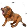 Gemini&Genius Safari Animal Toys, Lion Figurine Toy, Wildlife World Action Figures, Great Gifts, Collection, Cake Topper, Storytelling Props and Room Decor for Kids 4 Years Old and Up view 3