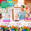 122 Pcs Art Paint Party Decorations Sip and Art Party Supplies, Artist Paint Plates Napkins Cups Plastic Tablecloth Artist Tableware Serves 24 Guests for Birthday view 4