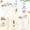 135 Pieces Christmas Party Games Sets, 125 Funny Happy Holiday Party Games Paper Cards with 10 Editable Pencils Gifts for Christmas Eve Winter Themed Family Party Game Supplies (Email Answers Sheet) view 2