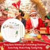 135 Pieces Christmas Party Games Sets, 125 Funny Happy Holiday Party Games Paper Cards with 10 Editable Pencils Gifts for Christmas Eve Winter Themed Family Party Game Supplies (Email Answers Sheet) view 4