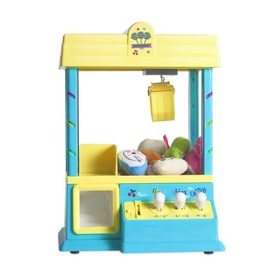 Beyori Mini Electronic Claw Machine, Coin-Operated Doll Candy Machine with Music and Light Parent-Child Interactive Toys for Kids Enjoy Unlimited Fun (Color : Yellow)