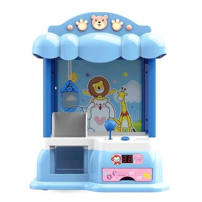 Beyori Claw Toy, Mini Claw Machine, Coin-Operated Children's Toy Clip Doll Machine Small Mini Home Grabbing Game for Kids Enjoy Unlimited Fun (Color : Blue)