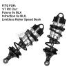 RCMYou Shock Absorber Upgrades for 1/7 Felony 6S BLX,Infraction 6S BLX,Limitless Roller Speed Bash,4Pcs Front Rear RC Shocks Damper Parts,Adjustable Hop Ups,Replace #ARA330627,Black view 2