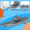 Crelloci Aircraft Carrier Military Naval Ship with Pull Back Army Fighter Jet Toy Small Scale Model Plane Submarine Kids' Play Vehicle Set for Boy Girl Children view 3
