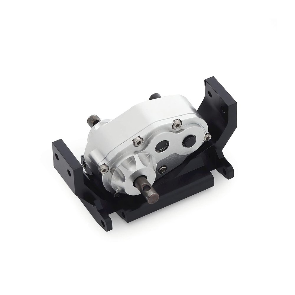 Transfer Case, 72mm Metal Transfer Gearbox Case with Skid Plate for 1/10 RC Crawler RC4WD Gelande II FJ40 G2 D110 DefenderTF2