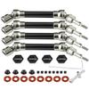 RCMYou Drive Shaft CVD Axles for 1/10 Senton Granite 3s Blx&Mega550,Vortek 3s Blx,4Pcs RC Upgrades Parts,Front Rear Driveshafts,Part #ARAC4041,Black (More Power) view 1