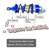 RCMYou Shock Absorber Upgrades for 1/7 Felony 6S BLX,Infraction 6S BLX,Limitless Roller Speed Bash,4Pcs Front Rear RC Shocks Damper Parts,Adjustable Hop Ups,Replace #ARA330627,Navy Blue view 4
