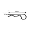 AllinRC 50PCS RC Clips RC Body Clips with Pull Tabs for All 1/16 1/18 Traxxas Axial Redcat Tamiya Team Associated RC Car Shell (Black) view 2