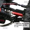 RCMYou Drive Shaft CVD Axles for 1/10 Big Rock V3 3S BLX 4x4 4WD,4Pcs RC Upgrades Parts,Front Rear Driveshafts for New Big Rock V3,RC Car Model #ARA4312V3,Red (More Power) view 3