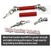 RCMYou Drive Shaft CVD Axles for 1/10 Big Rock V3 3S BLX 4x4 4WD,4Pcs RC Upgrades Parts,Front Rear Driveshafts for New Big Rock V3,RC Car Model #ARA4312V3,Red (More Power) view 4