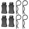 50pcs FriHobby RC Body Clips with Pull Tabs RC Pins Compatible with Slash Arrma Axial SCX10 Redcat Losi Tamiya HPI HSP Himoto 1/8 1/10 1/12 1/14 RC Car (Black) view 4