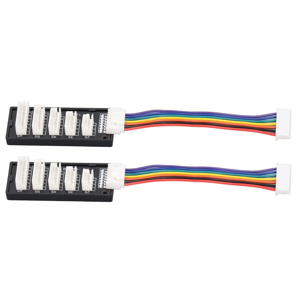 RiToEasysports 2Pcs Balance Charging Board, Plastic 2S6S Adapter Balance Charging Expansion Board Adapter Converter for B6 B6Ac A6 Smart Charger Modeling Accessory