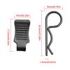 50pcs FriHobby RC Car Clips with Pull Tabs Compatiable with 1/8 1/10 1/12 1/14 Traxxas Arrma Axial SCX10 Redcat Losi Tamiya HPI HSP Himoto Body Clips (Silver) view 2