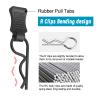 50pcs FriHobby RC Car Clips with Pull Tabs Compatiable with 1/8 1/10 1/12 1/14 Traxxas Arrma Axial SCX10 Redcat Losi Tamiya HPI HSP Himoto Body Clips (Silver) view 3
