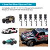 50pcs FriHobby RC Car Clips with Pull Tabs Compatiable with 1/8 1/10 1/12 1/14 Traxxas Arrma Axial SCX10 Redcat Losi Tamiya HPI HSP Himoto Body Clips (Silver) view 4