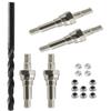 RCMYou Shock Standoff Upgrades Part for 1/8 1/7 6S BLX 4WD Typhon Kraton Outcast Mojave Notorious Infraction Felony Talion Limitless 6S BLX,4PCS #45 Steel EXB Shock Standoff,#ARA330703,Silver view 1