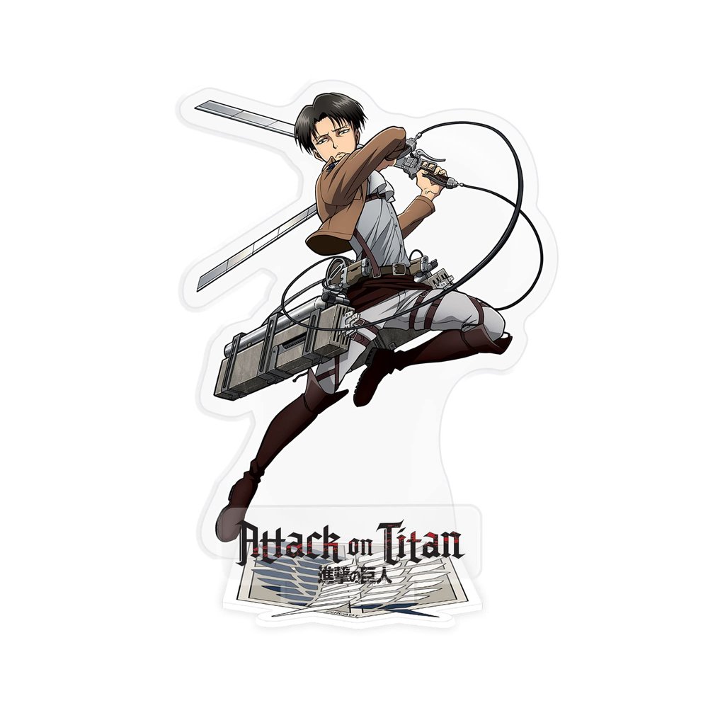 ABYSTYLE Attack on Titan Levi 4" Acryl Acrylic Stand Model Figure Anime Manga Desktop Accessories Merch Gift