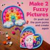 Creativity for Kids Pom Pom Pictures: Magical - Rainbow and Unicorn Sensory Toy Boards (8" x 8"), Preschool and Toddler Crafts, Unicorn Gifts (Ages 3+) view 2