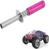 Glow Plug Igniter+N3 Hot Spark Glow Plugs Igniter Nitro Engine Starter Tools Support AA Batteries for 1/10 Nitro Engine RC Car Buggy Truck Model PlaneRose Red view 4