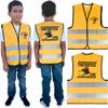 AnapoliZ Kids Construction Vest | Worker Costume | Party Dress Up | Zone Vest for Children | Yellow Reflective, Velcro Closure view 2