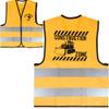 AnapoliZ Kids Construction Vest | Worker Costume | Party Dress Up | Zone Vest for Children | Yellow Reflective, Velcro Closure view 3