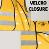 AnapoliZ Kids Construction Vest | Worker Costume | Party Dress Up | Zone Vest for Children | Yellow Reflective, Velcro Closure view 4