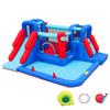 AirMyFun Bounce House,Bouncy Castle with Ball Pit,Inflatable Kids Double Slide with Air Blower, Castle Bouncer for Children Jumping Outdoor and Indoor Party view 1