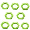 8 pcs Aluminum RC Wheel Nuts 17mm Thread 1.0mm for ARRMA HSP AXIAL FS HIMOTO Redcat Upgraded Hop-Up Parts (Green) view 3