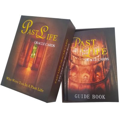 GZXINKE Past Life Oracle Cards with Guidebook,44 Tarot Deck Oracle Cards for Beginners, Love Oracle Cards,Life Purpose Oracle Cards Divination Cards