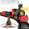 Shemira Christmas Train Set, Train Toys for Boys Girls,Toy Train with Light Smoke and Sound, Steam Train Set for Around Christmas Tree, Toys Gifts for 3 4 5 6 7 8+ Year Old Kids view 1