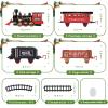 Shemira Christmas Train Set, Train Toys for Boys Girls,Toy Train with Light Smoke and Sound, Steam Train Set for Around Christmas Tree, Toys Gifts for 3 4 5 6 7 8+ Year Old Kids view 2