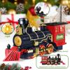Shemira Christmas Train Set, Train Toys for Boys Girls,Toy Train with Light Smoke and Sound, Steam Train Set for Around Christmas Tree, Toys Gifts for 3 4 5 6 7 8+ Year Old Kids view 3