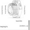 Aluminum 17mm Hex Wheel Nuts Adapter for Arrma 6s BLX Infraction Limitless Mojave Typhon hopups Upgrade Parts 4 pcs/Set(Purple) view 3