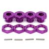 Aluminum 17mm Hex Wheel Nuts Adapter for Arrma 6s BLX Infraction Limitless Mojave Typhon hopups Upgrade Parts 4 pcs/Set(Purple) view 4
