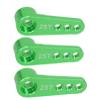 Aluminum 25T Steering Servo Horn Arm,RC Steering Servo Arm Horn for RC 1:8 1:10 Model Car/Boat Futaba HSP HPI Wltoys Himoto Redcat Axial 3 pcs/SetGreen view 1