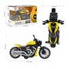 CYYSFIVQZ Toy Motorcycle,Pull Back Motorcycle Toy with Sounds and Lights,1:12 Alloy Motorcycle Model for Boys,Pull Back Motorcycle Toys Gift for Boy Girl (Yellow) view 2