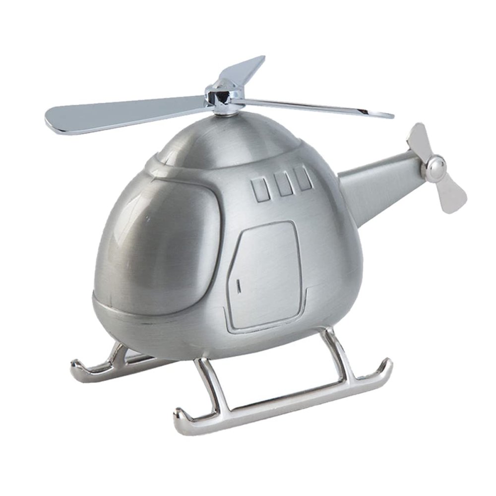 COHEALI Metal Money Saving Bank Coin Bank Helicopter Kids Piggy Bank Piggy Bank for Boys Piggy Bank for Adults Coin Box Money Collection Helicopter Bank