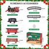 Gloween Christmas Train Sets for Under The Tree, Electric Train Toy with Steam, Light & Sound, Great for 3 4 5 6 7 8+ Year Old Kids Toddler Boys Girls view 3