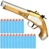 Toy Pirate Foam Blaster for Kids with Soft Foam Darts 20pcs Themed Pirate Buccaneer Costume Accessory for Boys 3 Years Old and Up view 1