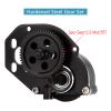 INJORA 16g Complete Transmission Gearbox with Steel 0.3 Mod Transmission Gear for Axial SCX24 Deadbolt C10 JLU Gladiator Bronco 1/24 RC Crawler Car Upgrade(Black) view 4