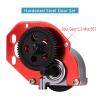 INJORA 16g Complete Transmission Gearbox with Steel 0.3 Mod Transmission Gear for Axial SCX24 Deadbolt C10 JLU Gladiator Bronco 1/24 RC Crawler Car Upgrade(Red) view 4