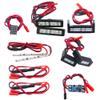 RCHUBAM RC Front Headlight Rear Tail Light Set for 1:7 Limitless F1 RC Car view 1