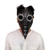 CeFurisy Plague Doctor Bird Mask, Latex Steampunk Long Nose Beak Cosplay Halloween Costume Props Masquerade Masks view 3