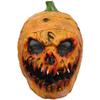 YQkoop Halloween Pumpkin Mask Creepy Pumpkin Head Mask Novelty Scary Halloween Costume Party Props view 1