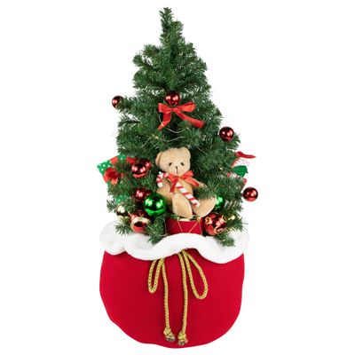 Northlight 32" LED Lighted Santa's Sack Decoration