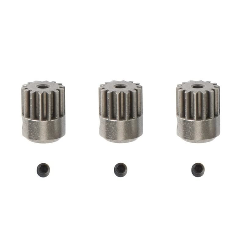 MiTASQ 3Pcs Metal Motor Gear Pinion Gear 14T for HAIBOXING HBX 16889 16889A 16890 16890A SG1601 SG1602 RC Car Spare Parts ( Color : As Shown )