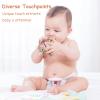 AULEGE Baby Teething Toy for Babies 3-12 Months, Silicone Baby Teether Toys with Rattle, Rattle Sensory Teether Toy, Baby Chew Toys for Teething Relief, BPA Free, Milk White view 4